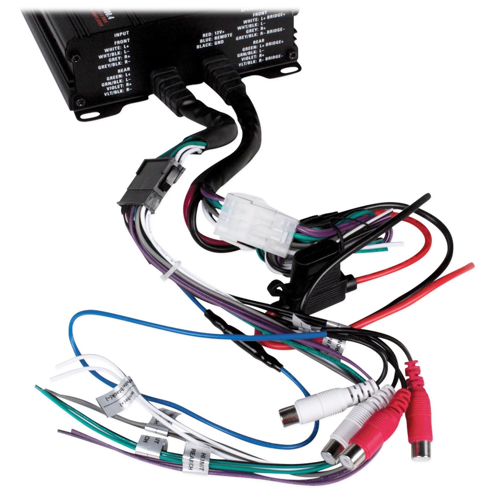 MTX MUD100.4 400 Watt RMS 4-Channel Amp for Polaris RZR/ATV/UTV/Cart+Speaker