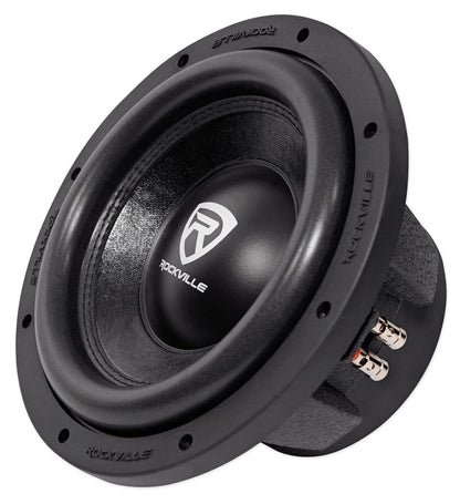 Rockville 10" Subwoofers 2-Pack + Sealed Dual 10" Enclosure Bundle