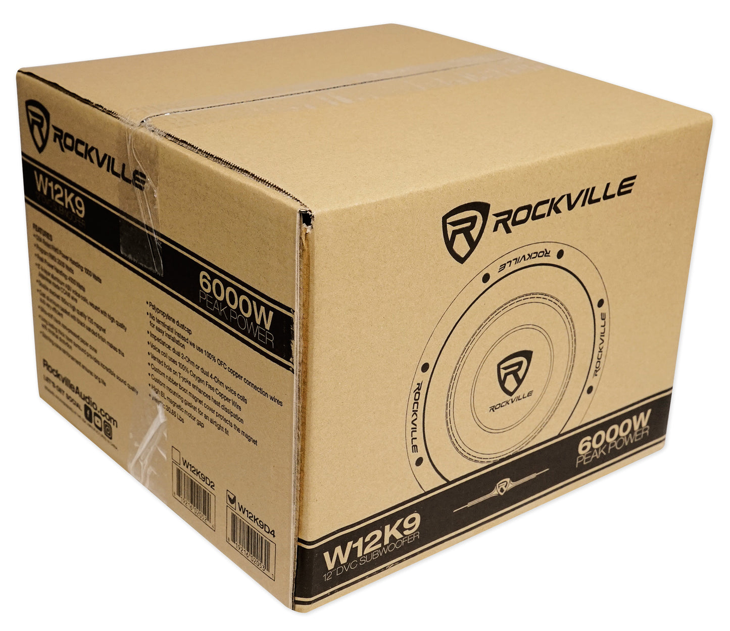 K9 Series 12" D4 V3 Subwoofer 2-Pack + Dual 12" Sealed Enclosure Bundle