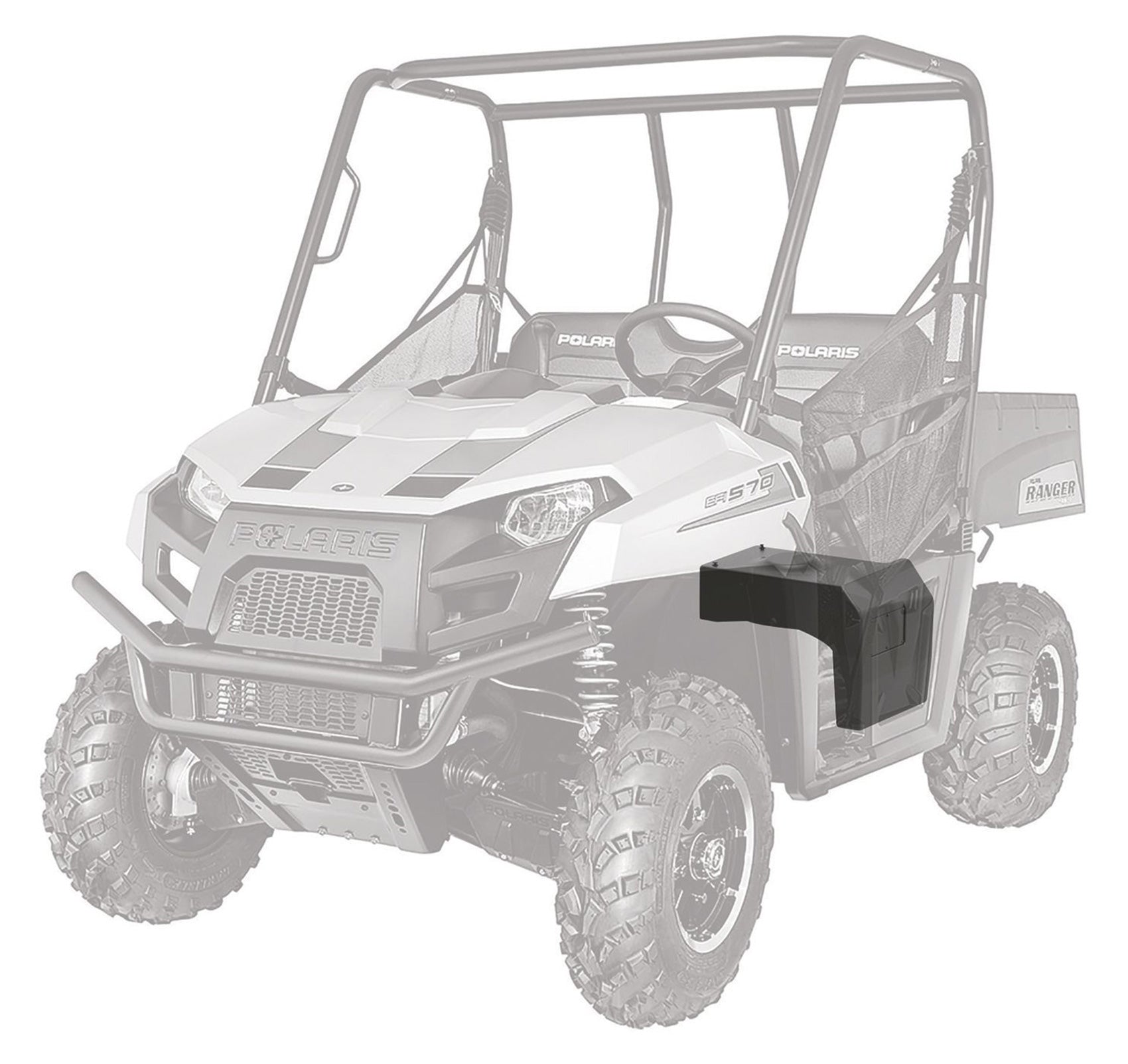 10" Powered Under-Seat MTX Subwoofer+Tower Speakers for 2014-2017 Polaris Ranger