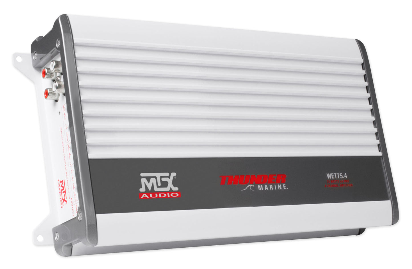 MTX WET75.4 400 Watt RMS 4-Channel Marine Amplifier+Amp Kit 4 Boat/ATV/UTV/RZR
