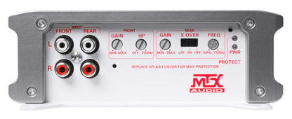 MTX WET75.4 400 Watt RMS 4-Channel Marine Amplifier+Amp Kit 4 Boat/ATV/UTV/RZR