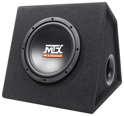 MTX RTP8A 8" 120w RMS Powered Subwoofer In Vented Sub Box Enclosure+Wire Kit