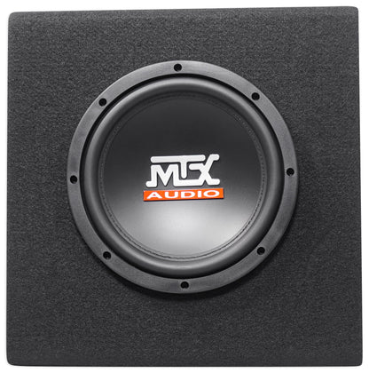 MTX RTP8A 8" 120w RMS Powered Subwoofer In Vented Sub Box Enclosure+Wire Kit