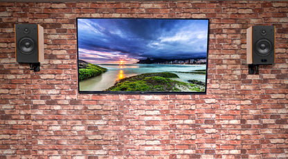 HD5 Black + RHSB8 Wall Mount Brackets Bundle