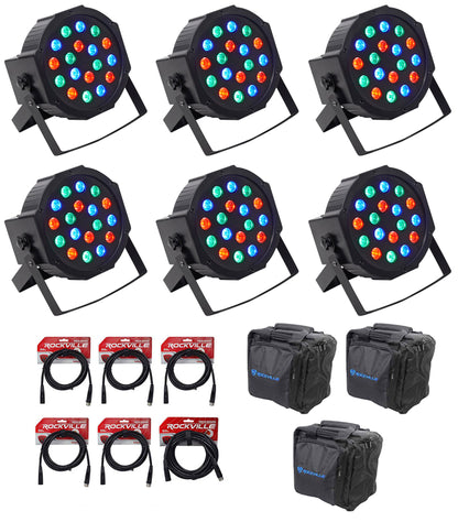 RockPAR50 6-Pack + RLB90 Bags Bundle