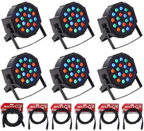 RockPAR50 LED RGB 4-Pack + DMX Cable Bundle