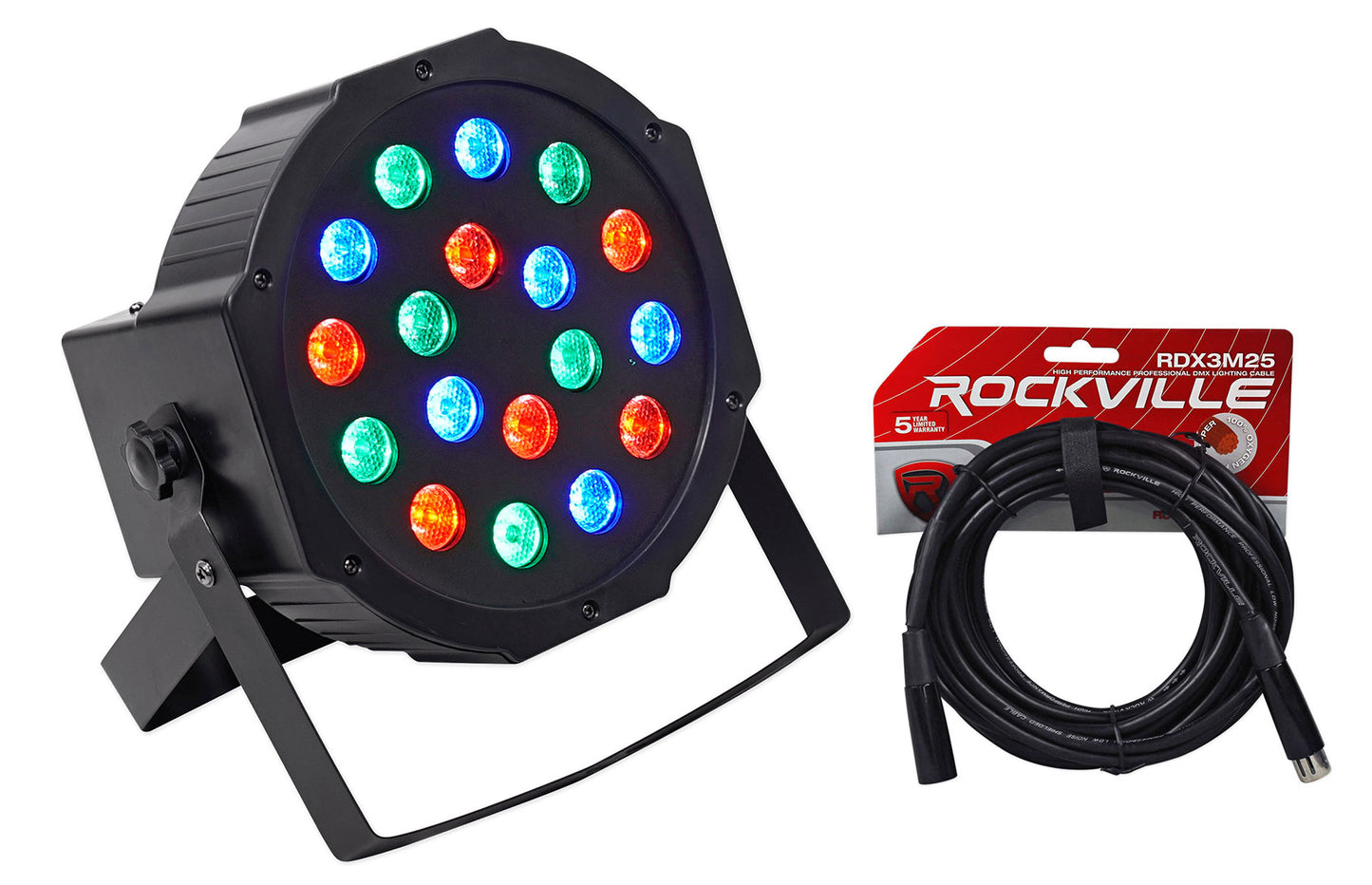 RockPAR50 + 25' DMX Cable Bundle