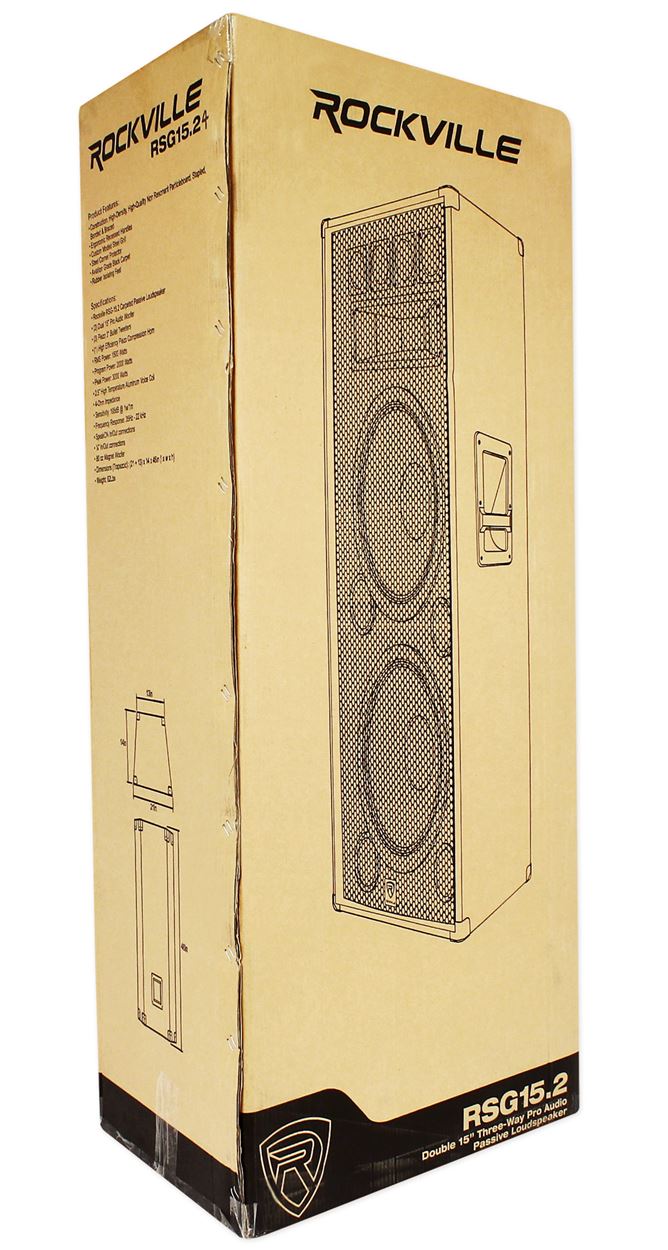 RSG15.24 Dual 15" 2-Pack + RPM109 V2 Powered Mixer Bundle