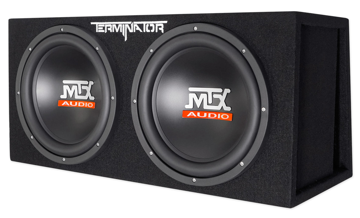 MTX Terminator TNP212DV Dual 12” Subwoofers+Box+Amplifier+Kit+Capacitor+Speaker