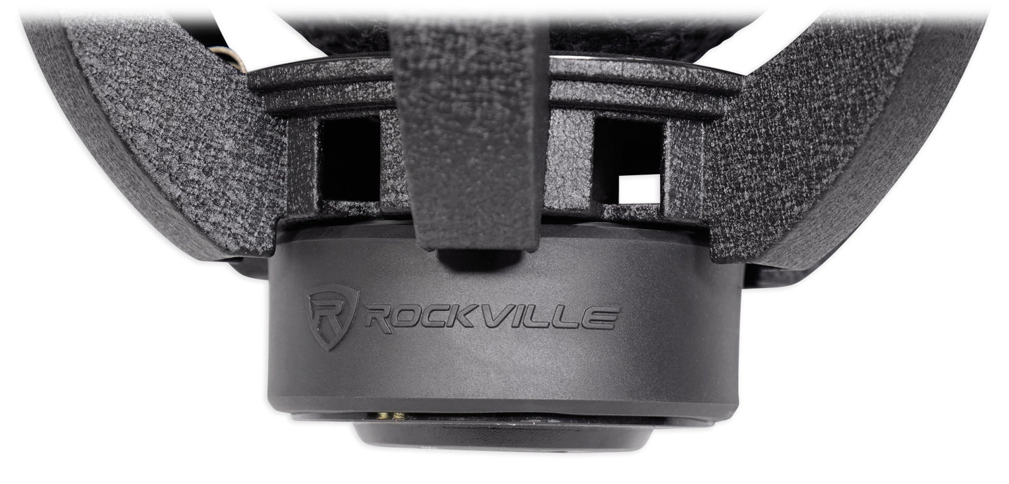 Rockville W15K6D2 V2 2-Pack + dB16 Amp + RWK0CU Copper Kit Bundle