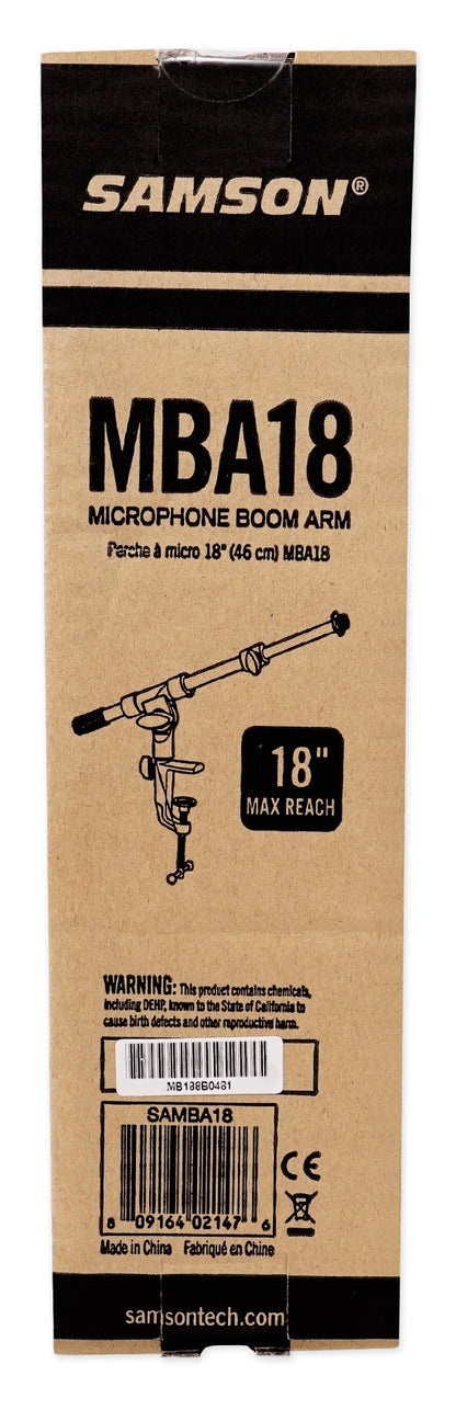 RCM02 Condenser Microphone + Samson MBA18 Boom Arm Bundle