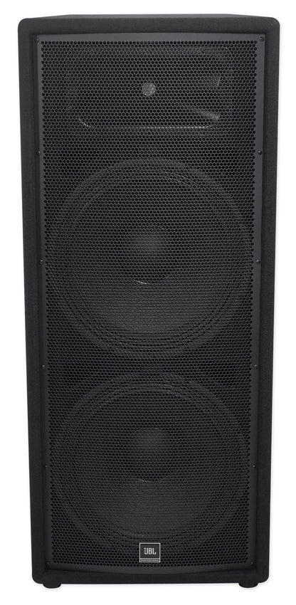 JBL JRX225 Dual 15" 4000w DJ/PA Speakers+Powered 8-Channel Mixer w/USB/Effects