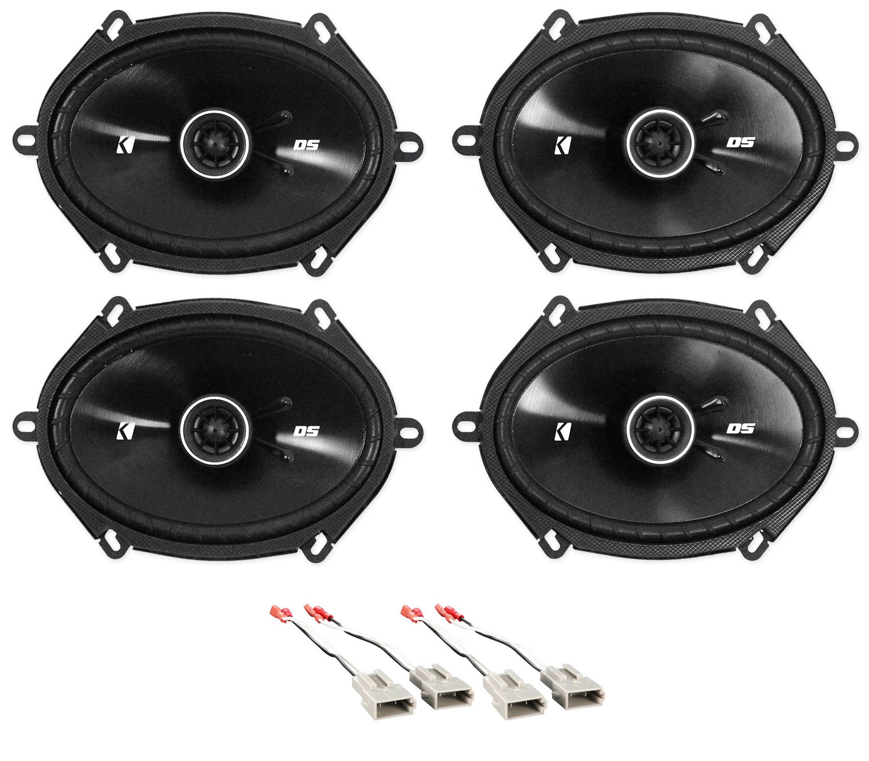 Kicker 6x8" Front+Rear Factory Speaker Replacement Kit For 98-01 Ford Explorer