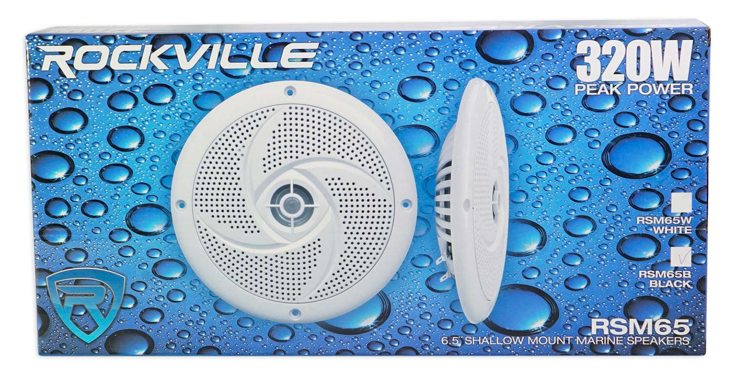 RSM65B 2-Pack + TPS‑A350.4 Marine Amplifier Bundle