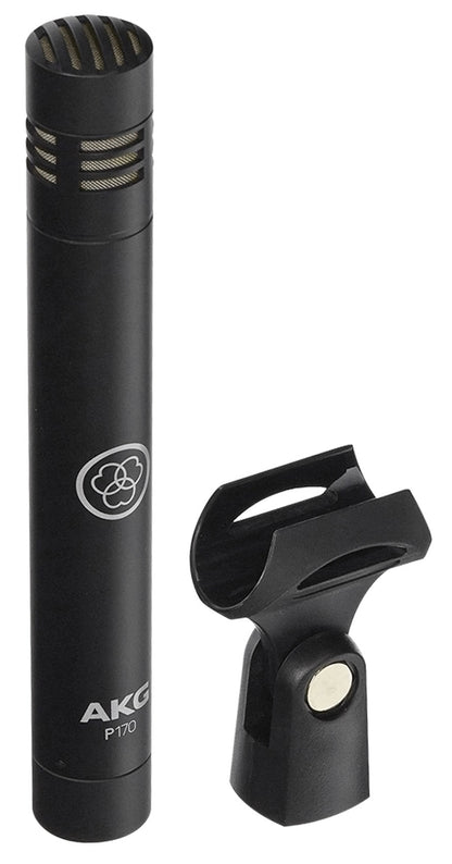 AKG P170 Studio Condenser Pencil Microphone Recording Instrument Drum Mic+Boom
