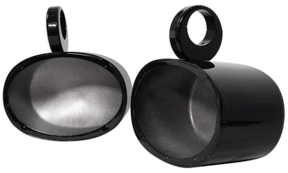 MAC69B Black 6x9" Tower Speaker Pods 2-Pack + RWBC69 Neoprene Covers Bundle