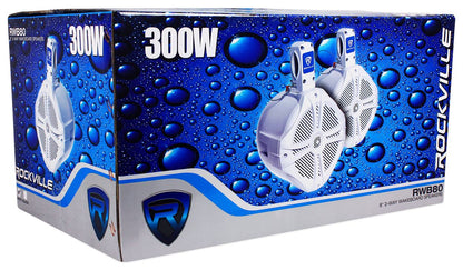 RWB80W White + RWBC80 8" Covers Bundle