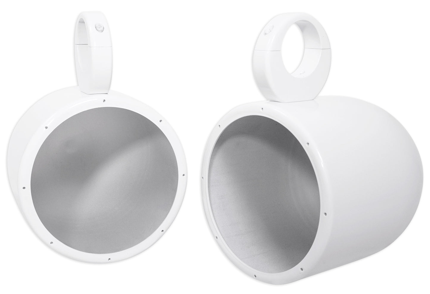 MAC80W White 7.7" Tower Speaker Pods 4-Pack + RWBC80 Neoprene Covers Bundle