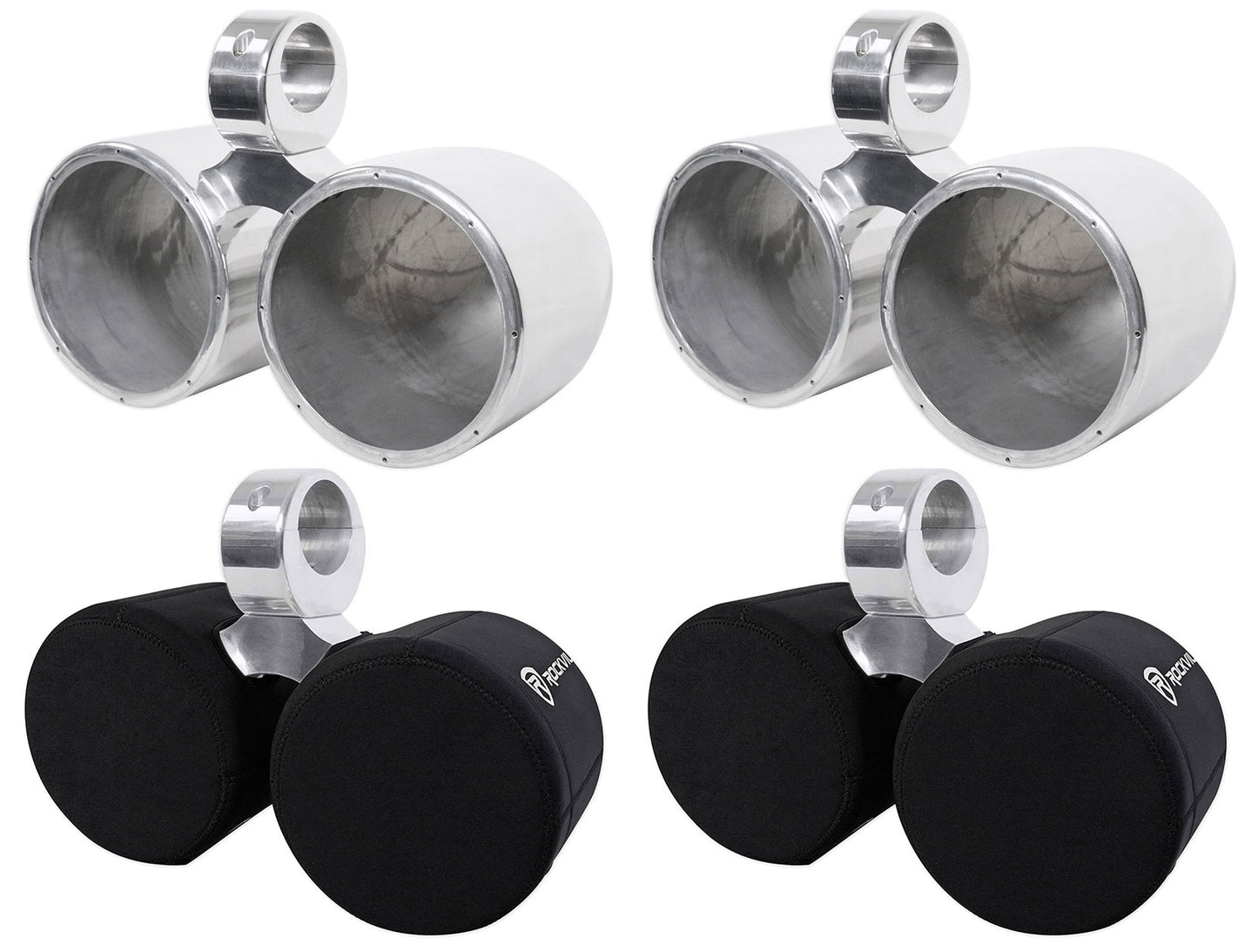 DMAC80S Polished 2-Pack + 8" Neoprene Covers Bundle