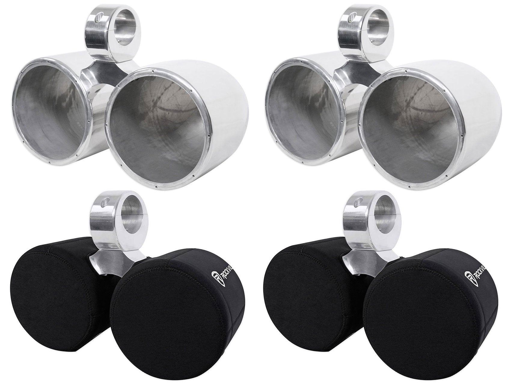 DMAC80S Polished 2-Pack + 8" Neoprene Covers Bundle