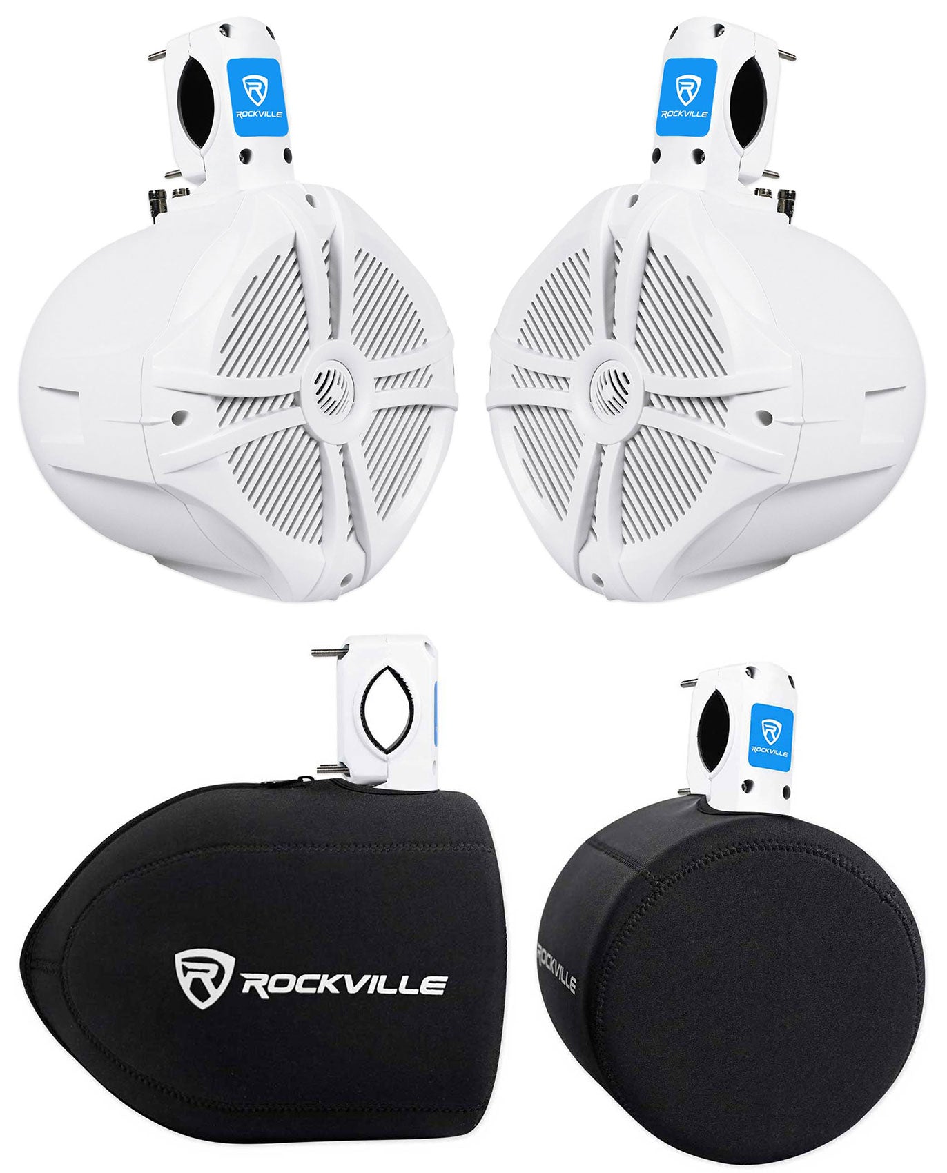 RWB80W White + RWBC80 8" Covers Bundle