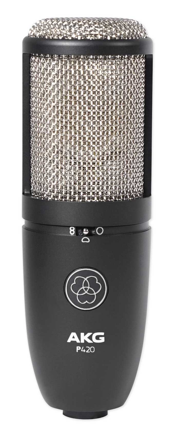 AKG P420 Studio Condenser Recording Podcasting Microphone+Foam Isolation Shield