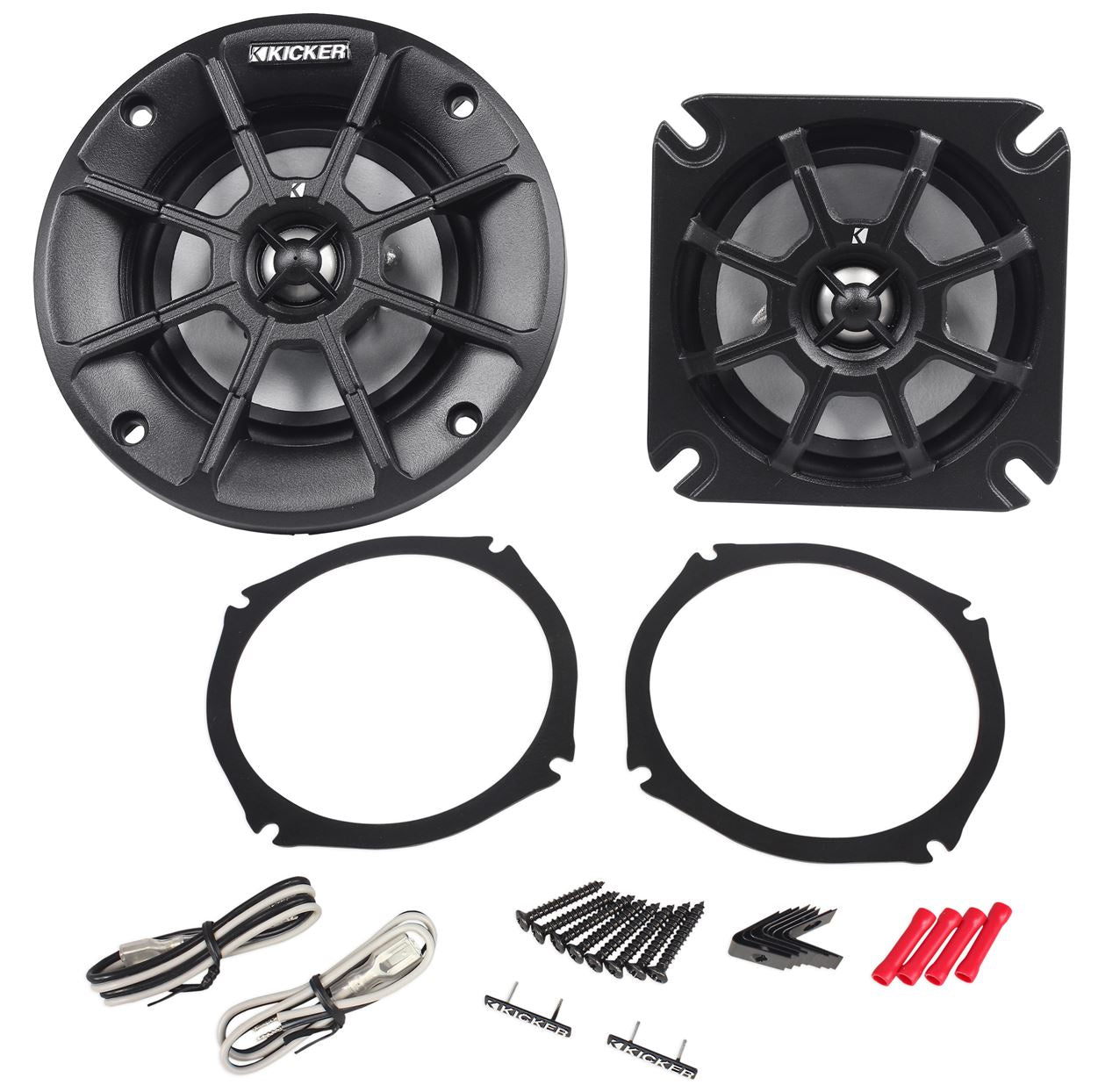 Pair Kicker 40PS42 4" Motorcycle Speakers Fits Honda Goldwing PS4+Free Speakers
