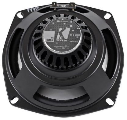 Kicker 10PS5250 5.25” Harley Davidson Motorcycle Speakers+Free Bluetooth Speaker
