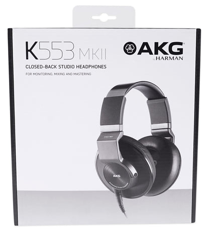 AKG K553 MK2 MKII Closed Back Studio Monitoring Headphones + RockShip Speaker
