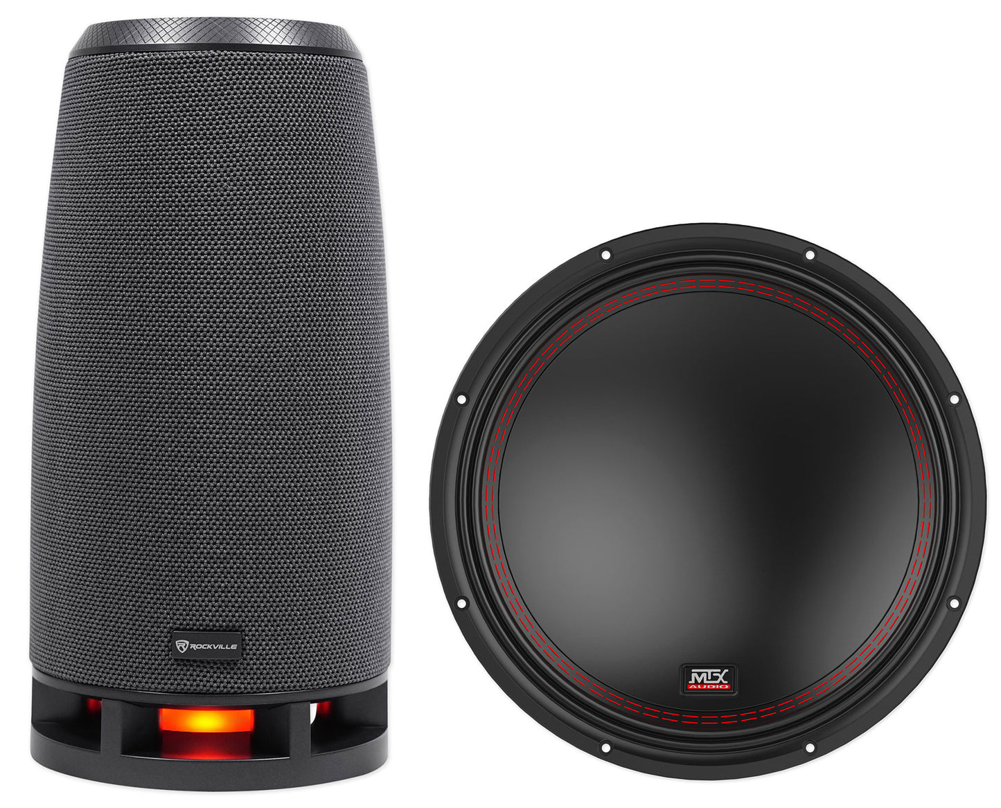 MTX 5512-22 12" 800 Watt Peak/400 Watt RMS DVC 2-ohm Car Subwoofer Sub+RockShip