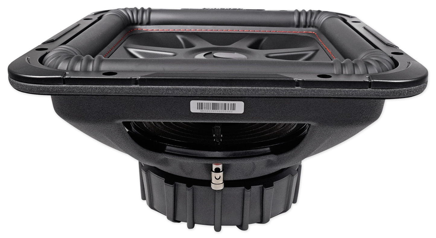 2) KICKER 45L7R122 12" 1200w L7R Solo-Baric Subwoofers+Vented Sub Box+Amp+Wires