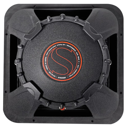 2) KICKER 45L7R122 12" 1200w L7R Solo-Baric Subwoofers+Vented Sub Box+Amp+Wires