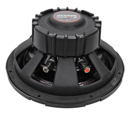 Kicker 43CVT102 COMPVT 10" 800w Slim Shallow Subwoofer+Mono Amplifier+Amp Kit