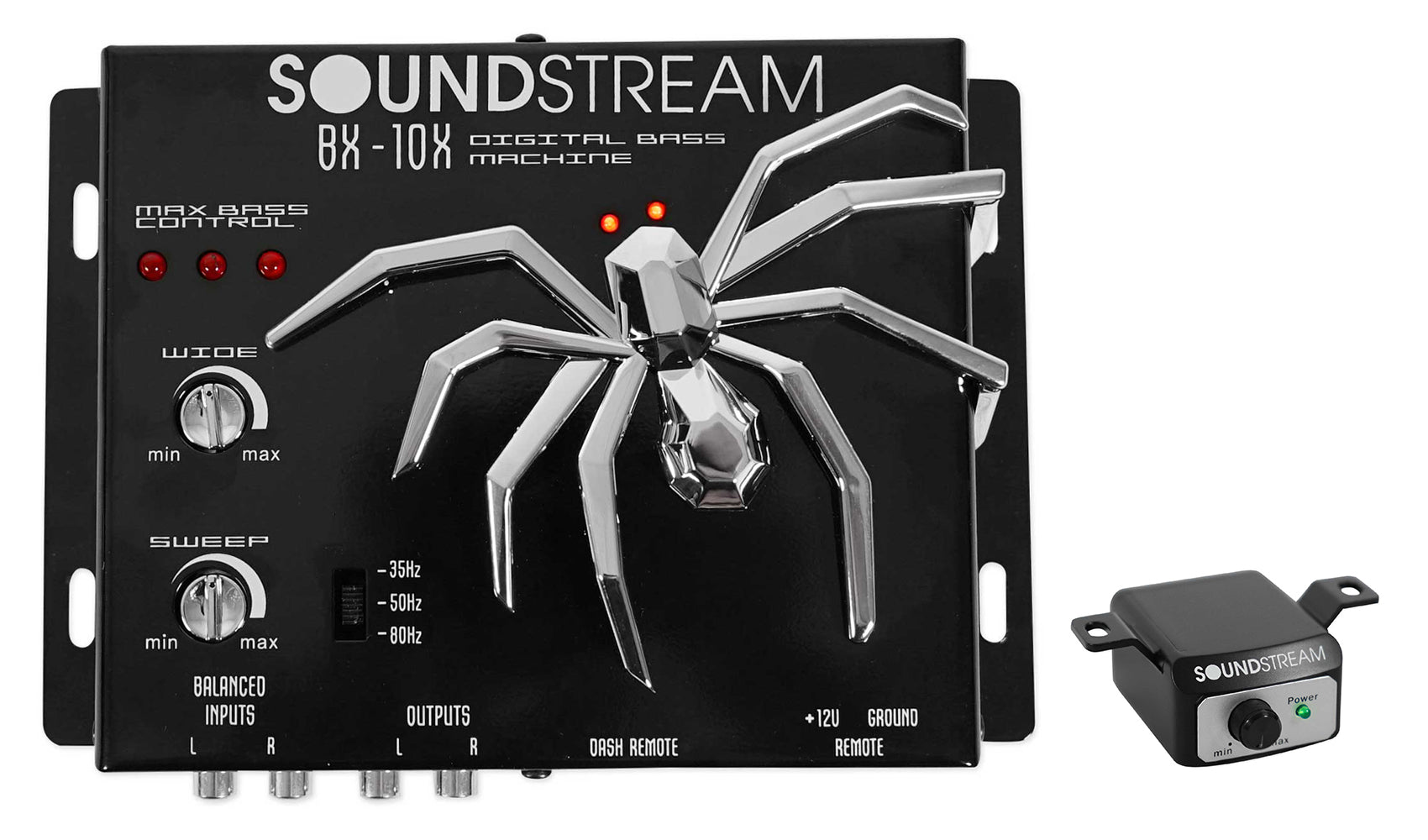SOUNDSTREAM BX-10X Car Digital Bass Booster Sound Processor+Remote+RCA Cable