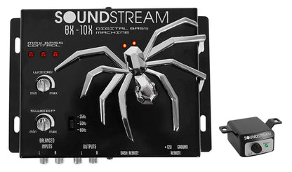 SOUNDSTREAM BX-10X Car Digital Bass Booster Sound Processor+Remote+RCA Cable