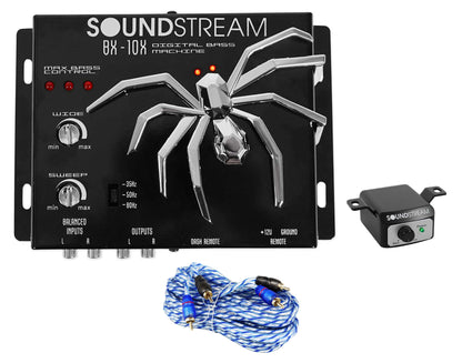 SOUNDSTREAM BX-10X Car Digital Bass Booster Sound Processor+Remote+RCA Cable