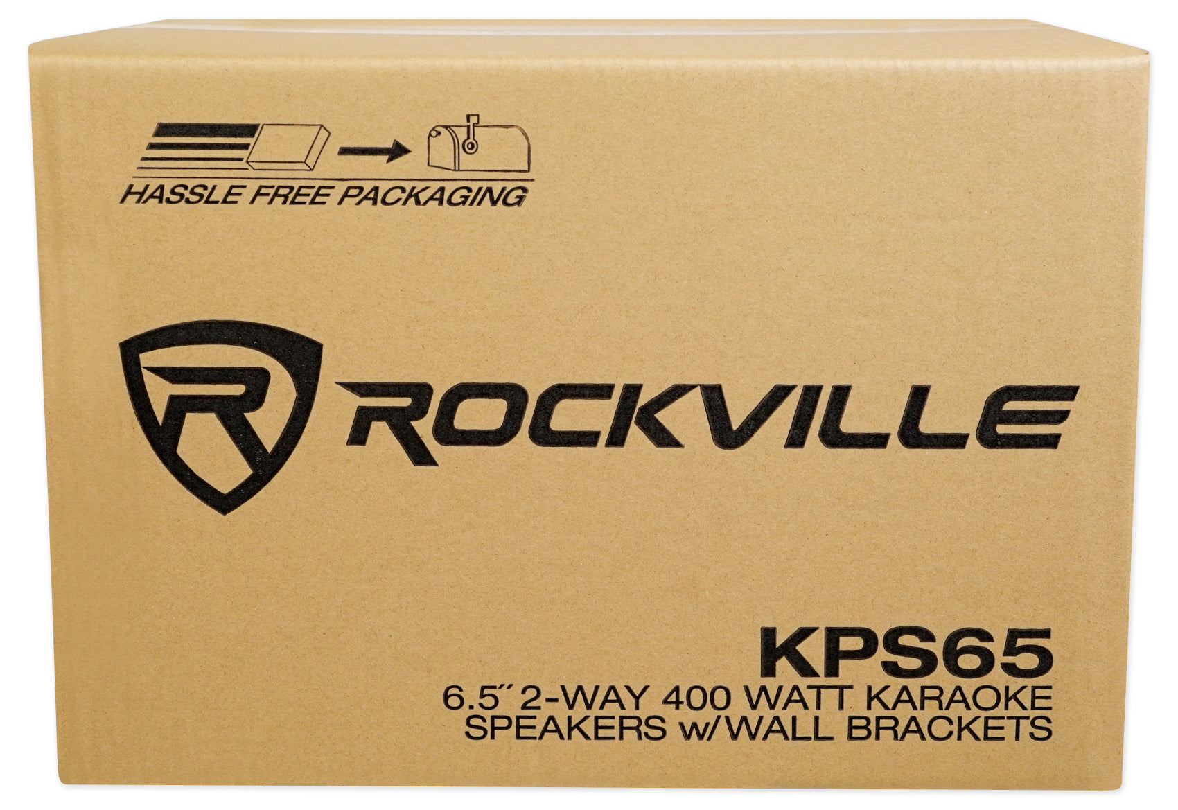 KPS65 6.5" Karaoke Speakers 2-Pack + Adjustable Wall Mount Brackets Bundle