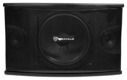 KPS10 10" Karaoke Speakers 2-Pack + RPA60BT V2 Amp + Wireless Mics Bundle