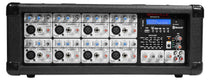 Rockville 8 Channel 1400w Powered Mixer w/ Bluetooth/USB/SD/5 Band EQ+Effects