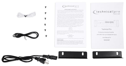 Technical Pro MM2000BT Bluetooth Karaoke Machine System+(2) 5.25" White Speakers