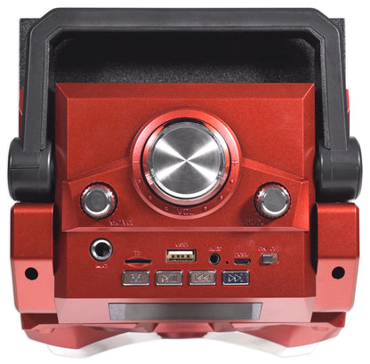 NYC Acoustics X-Tower Dual 4" Bluetooth Speaker w/ Sound Activated LED's+Remote