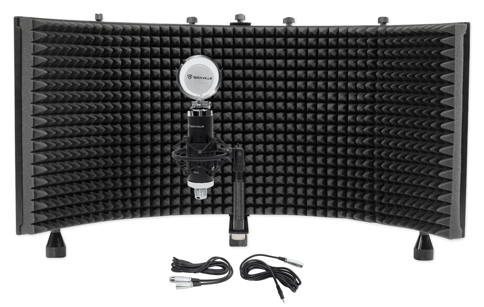 RCM03 Condenser Microphone + RockShield 3 Isolation Shield Bundle