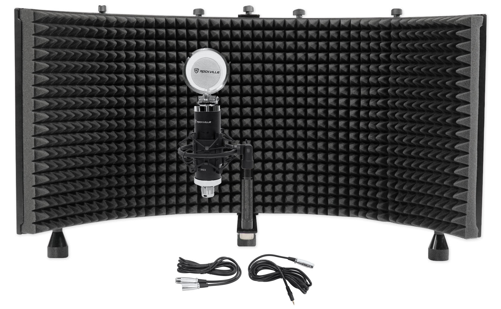 RCM03 Condenser Microphone + RockShield 3 Isolation Shield Bundle