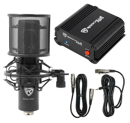 RCM PRO Microphone + PSP5 Phantom Power Supply Bundle