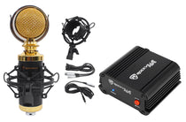 RCM02 Condenser Microphone + PSP5 48V Phantom Power Supply Bundle