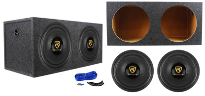 K9 Series 15" D4 Subwoofer 2-Pack + Dual 15" Sealed Enclosure Bundle
