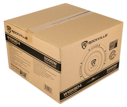 K9 Series 15" D4 Subwoofer 2-Pack + Dual 15" Sealed Enclosure Bundle