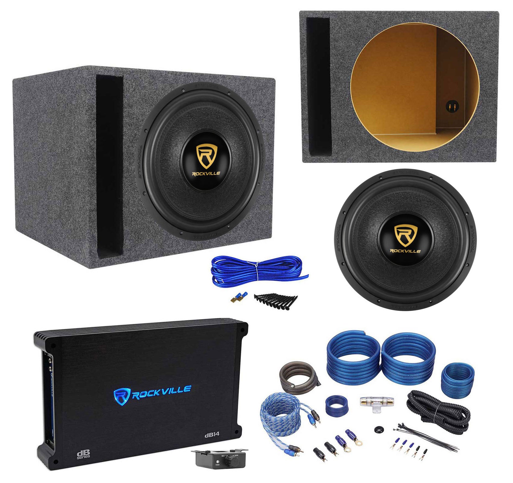 W15 K9 Series 15" Subwoofer + dB14 Amplifier Bundle