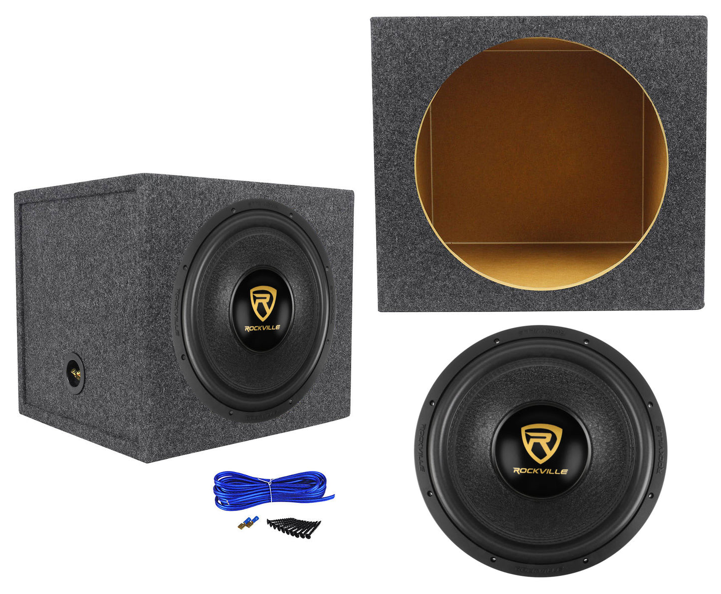 W15K9D4 15" Subwoofer + RGS15 15" Sealed Enclosure Bundle